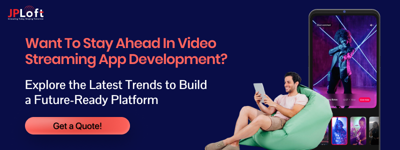 Create a Video streaming app CTA
